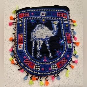 Handmade Multicolor Woven Pattern Crossbody Bag